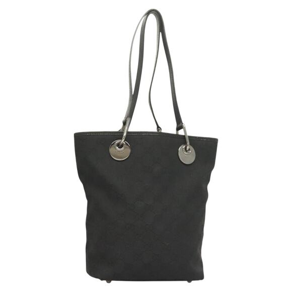 GUCCI GG Canvas Tote Bag Black - Picture 1 of 16